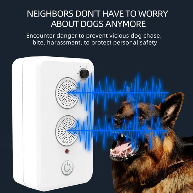 Dog Repeller Outdoor Ultrasound Repeller Anti Barking Dogs Trainings Pet Control Dog Training Device Sonic Stop Bark